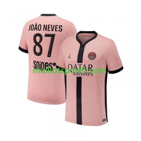 Maillot de Foot Paris Saint Germain Joao Neves 87 Troisieme 2024/25